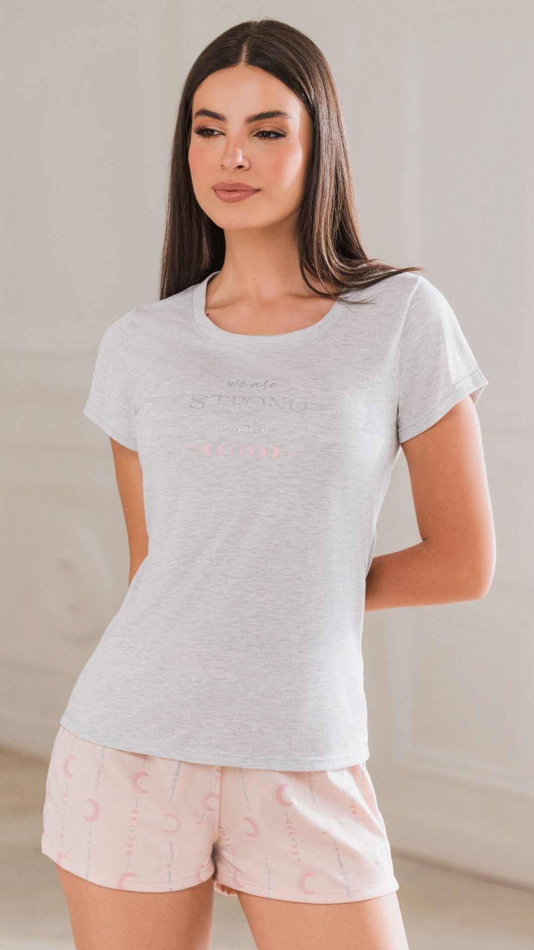Pijama Mujer Short Palo rosa 21028 – Mayoristas Provocame