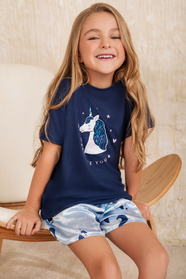 Pijama Short Niña 12490