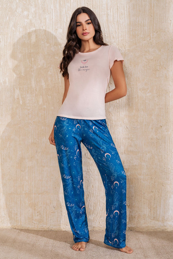 Pijama Pantalón Mujer Palo rosa 23044