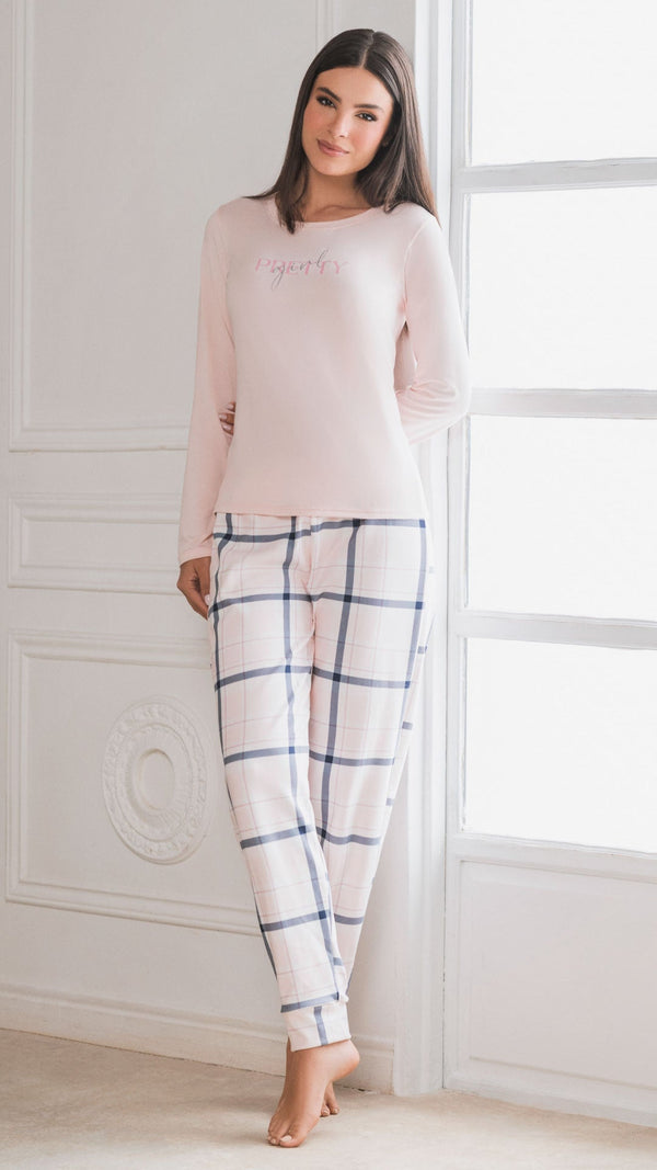 Pijama Térmica De Mujer Palo rosa 23033