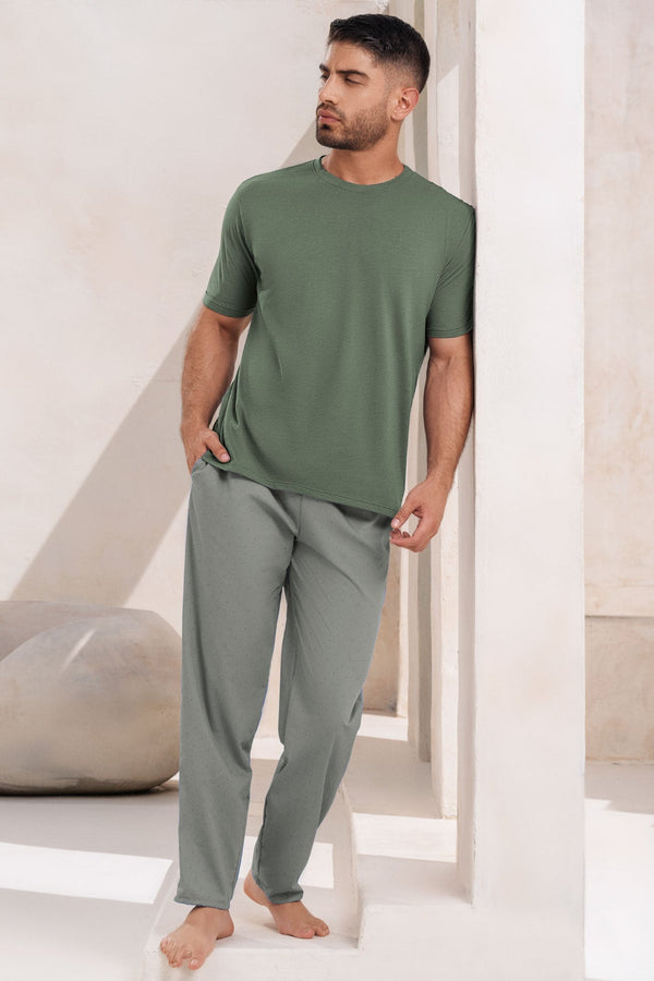 Pijama Hombre Verde 12362